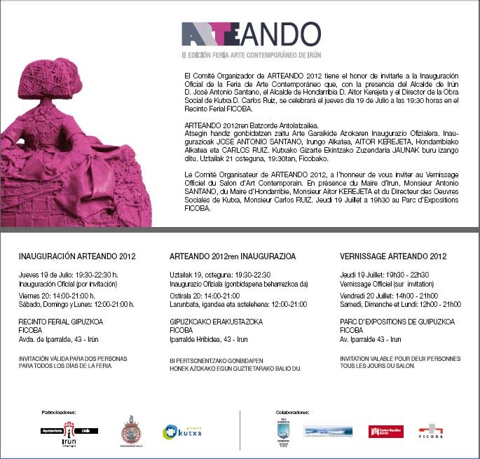 Carlos Aquilino at ARTEANDO 2012