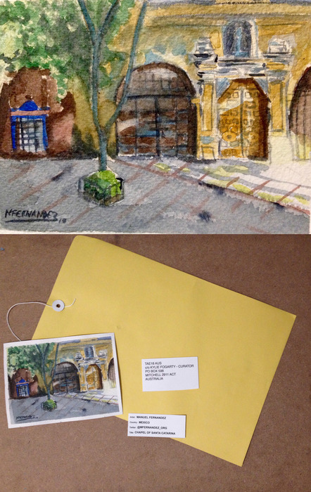 MY WATERCOLOR FOR TwitterArtExhibit 18 IN AUSTRALIA