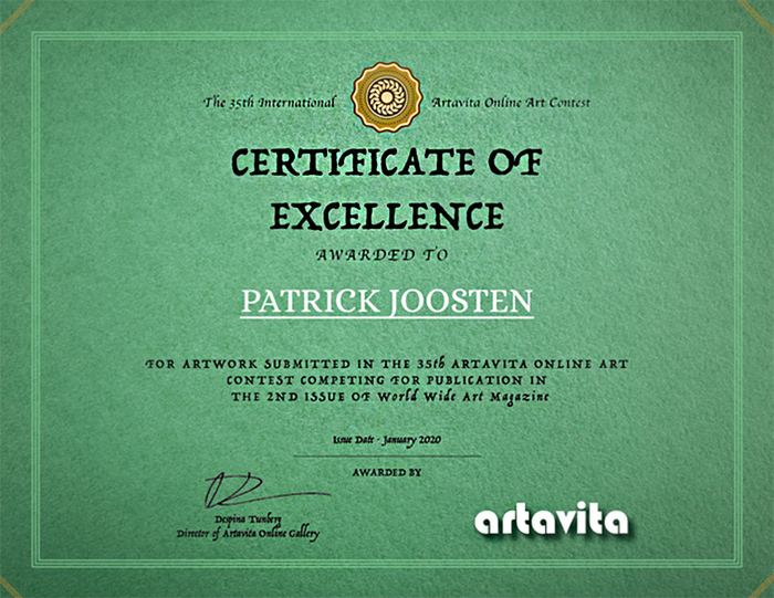 Certificate of excellence