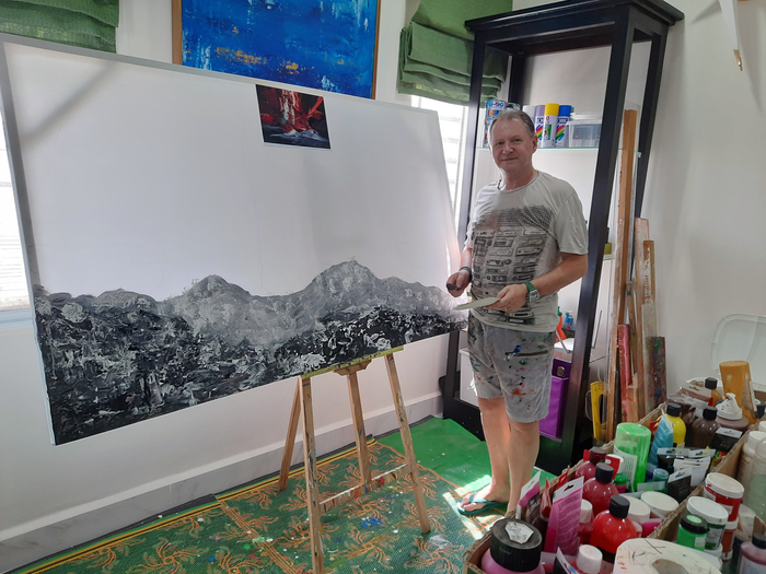 Working in my Studio