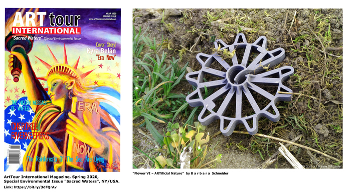 Flower VI -ARTificial Nature featured  in ArtTour International Magazine 2020