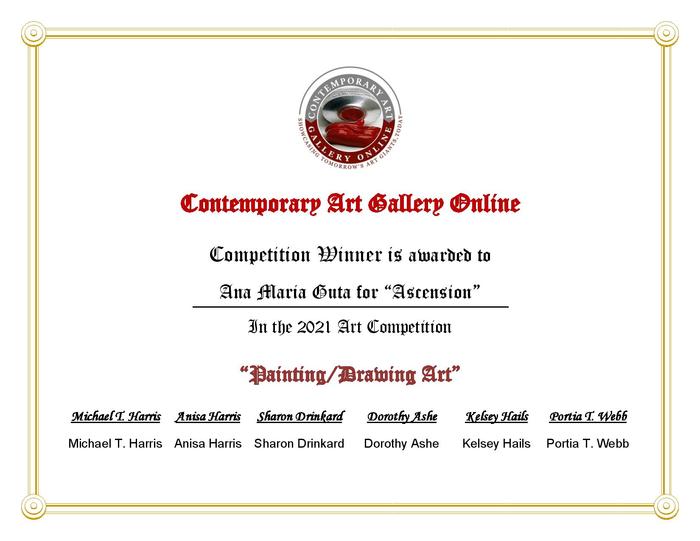 2021 " All painting/drawing" Art Exhibition & Competition Prospectus - winners Contemporary Art Gallery Online