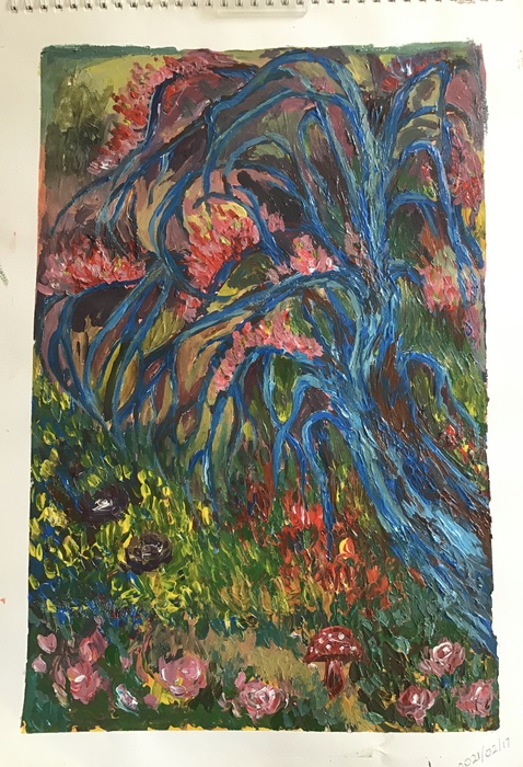 An evening garden what I looked