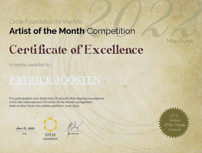 Excellence Certificate - Circle Foundation for the Arts