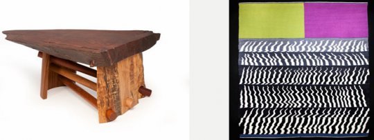 WOOD & WEAVING:  SANTA YNEZ VALLEY WOODWORKING GUILD  AND MARY ZICAFOOSE TAPESTRIES