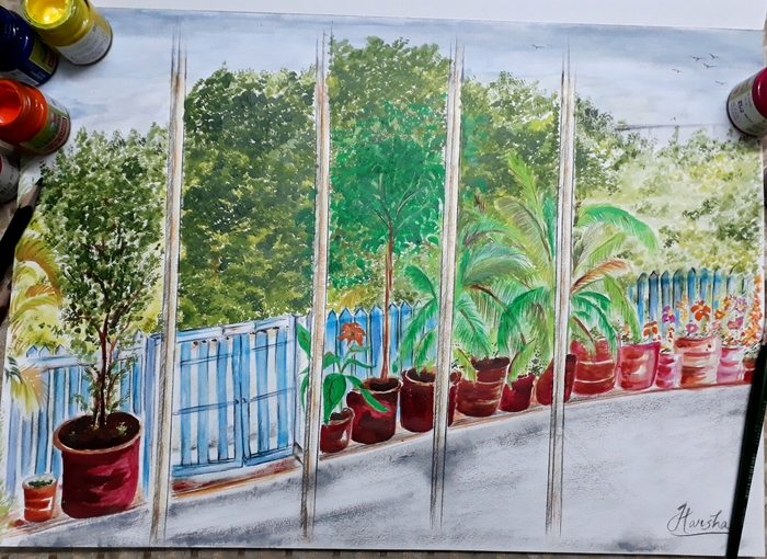 A VIEW FROM BALCONY