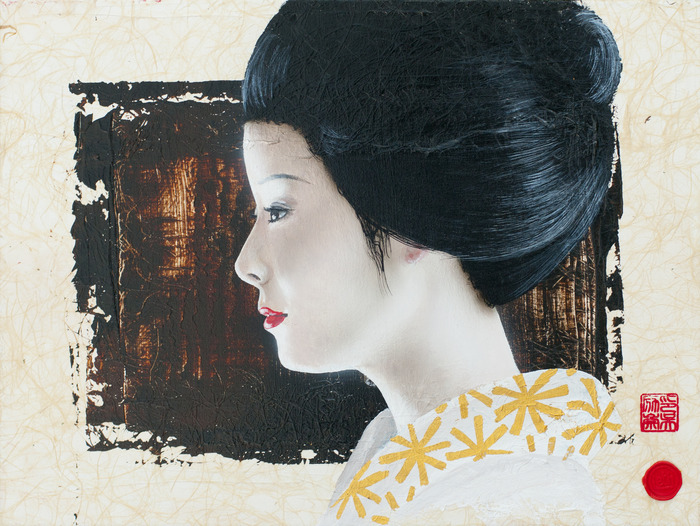 Face of porcelain