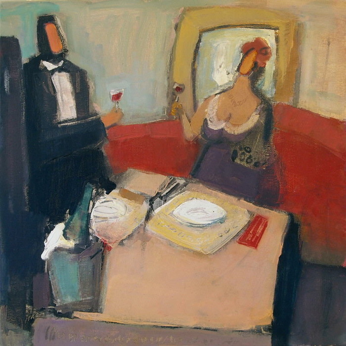 RENDEZVOUS oil/canvas 60 x 60 cm, 2011; Nr. 11.24