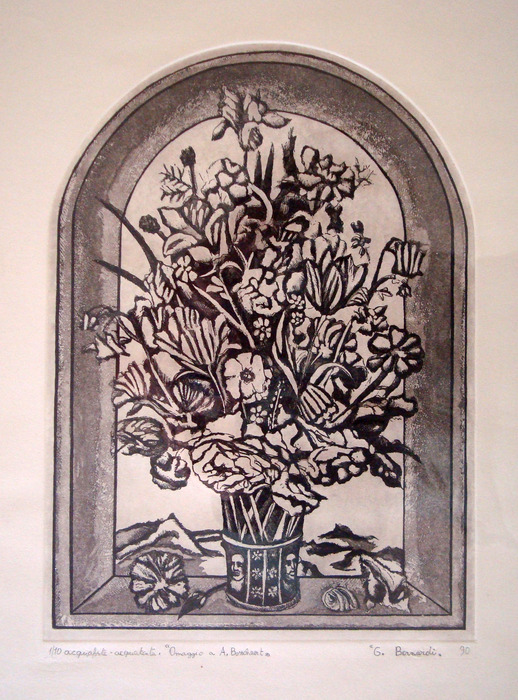 vaso di Fiori Incisione