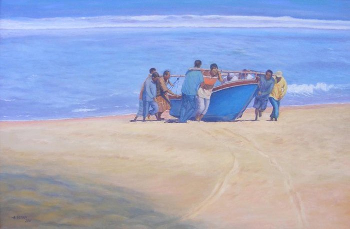 Arrival - Oil o canvas - 24in x 36in - SOLD
