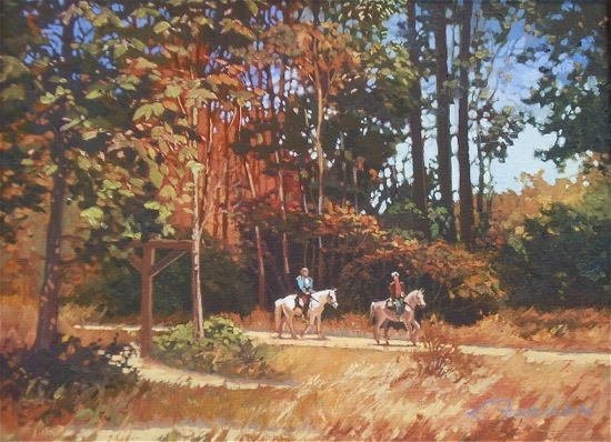 Arroyo Riders 12x16 oil