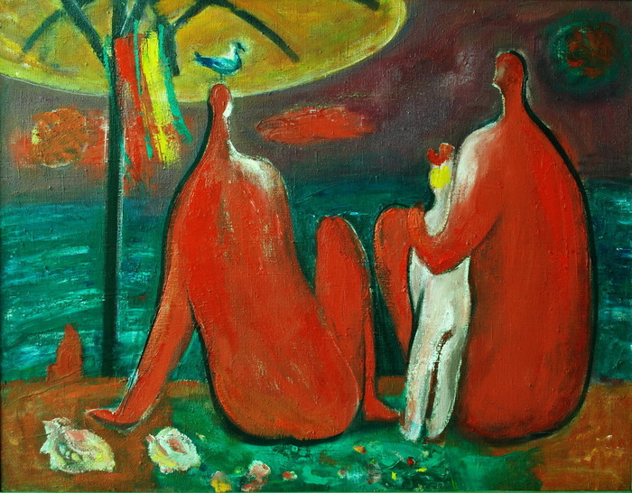  Family at the see