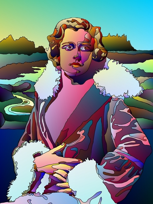 woman in fur coat