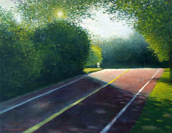 Afternoon, Entering Town