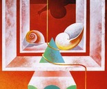 Sul fondo appare_acrilico su tela cm. 100 x 70