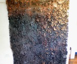 OROGËNESIS Mixed tecqnique on wire net  250 x 300 cms.