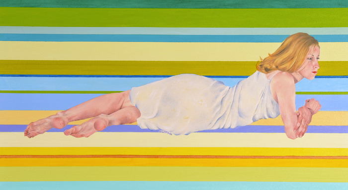 Holly - Oil on canvas - 34 x 18 inches.