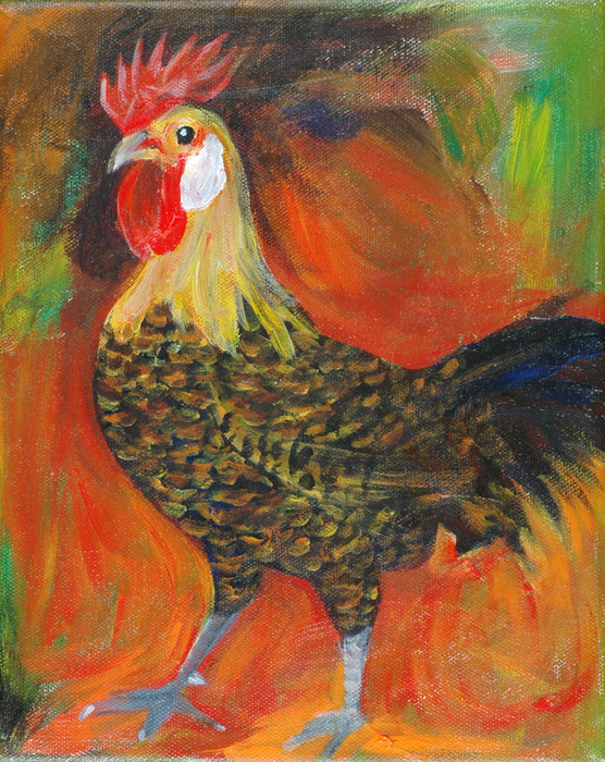 Hen on Fire
