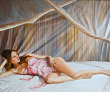 "I am thinking "   120x90 cm  Oil on canvas  2012