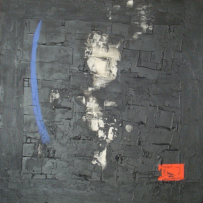 L'homme de pierre 100cmX100cm