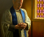 Priest by Window