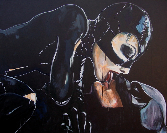 Kiss Under the Mistletoe 60" x 48"