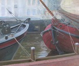 Ships in Museum haven in Leeuwarden