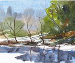 Winters Frozen Stream