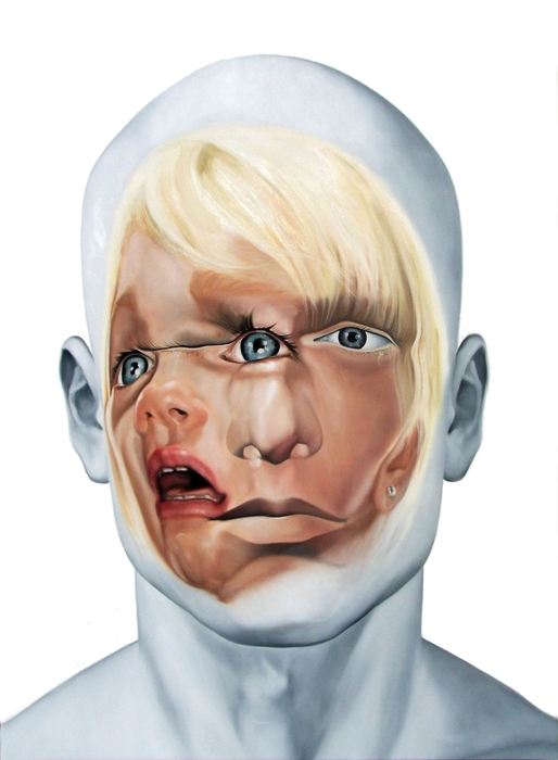 Face FS113 Still Child, 200x145 cm, oil on canvas, 2012.