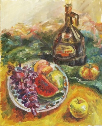 Still-life with grapes
