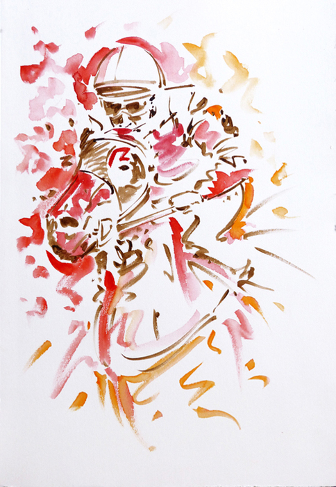 Jockey and horse