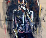 "Untitled", oil on paper, 80x150cm, 2013
