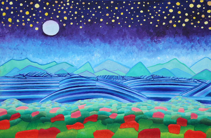 Nighly Scene, Stormy Currents