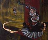 HU ZHIYING  Remake Bacon --- Rose and Bat (3) 2004-2005? oil, acrylic, lacquer on canvas, 196×153 cm