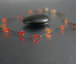 Mexican Fire Opal on Sterling Silver