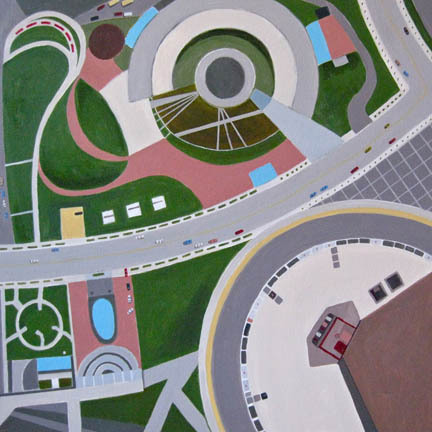 Looking Down from Building