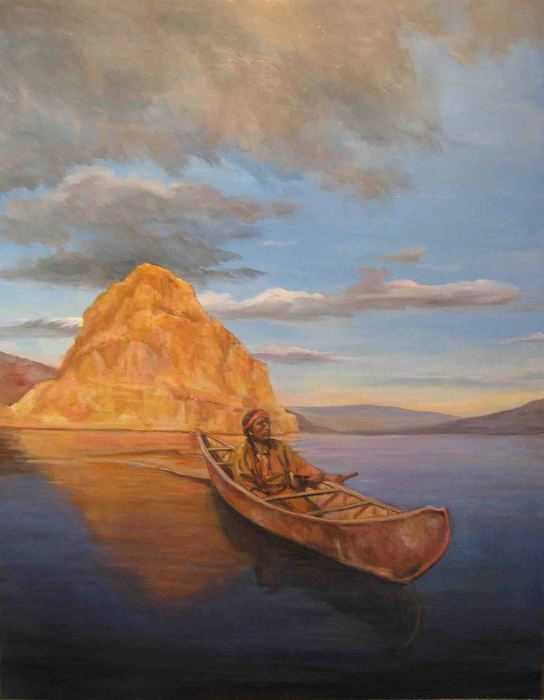 Indian on Lake Pyramid 