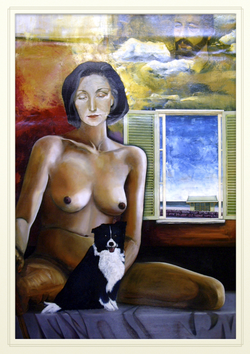 Self Pleasing Purity Scene - 1991  Oil on Canvas, 107/137 cm