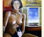 Self Pleasing Purity Scene - 1991  Oil on Canvas, 107/137 cm