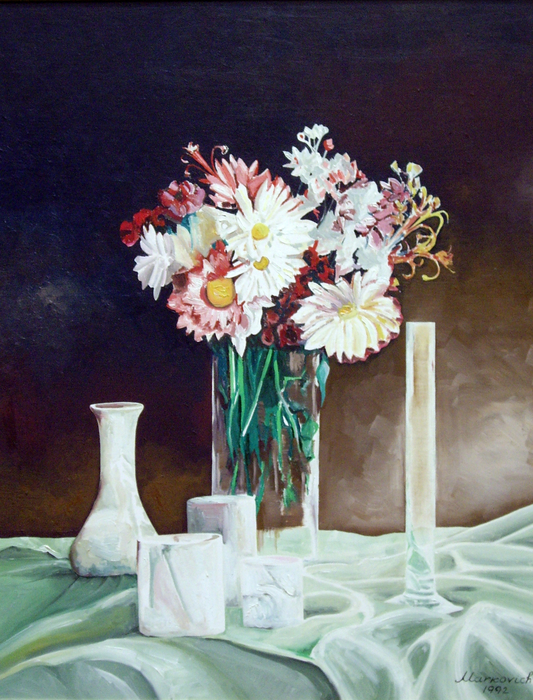 Spring Flowers - 1992   Oil on Canvas, 50/60 cm