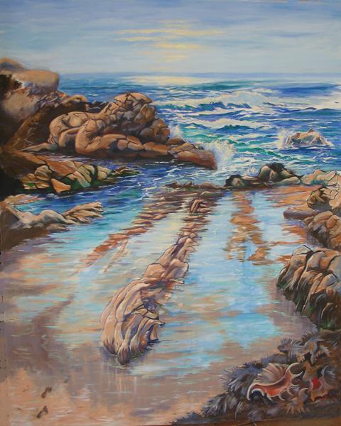 "TIDAL POWER & MAN" - Oil on canvas - 1020 X 1275MM