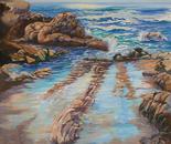 "TIDAL POWER & MAN" - Oil on canvas - 1020 X 1275MM
