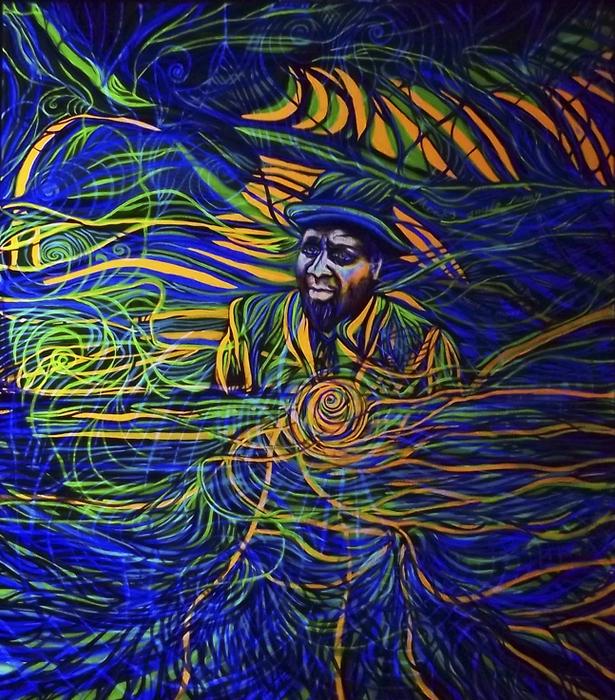Monk's smile (black light)
