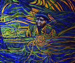 Monk's smile (black light)