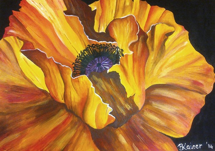 Big Yellow Poppy