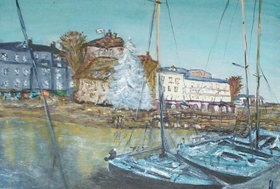The port of Honfleur at Christmas