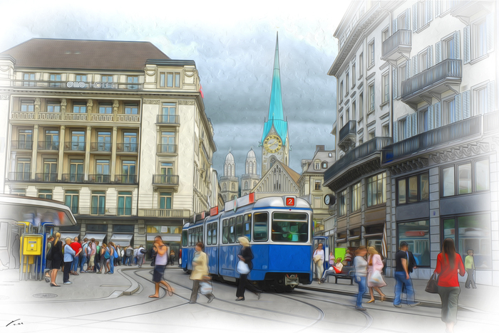 zurich art illustration