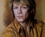 "Portrait of Jon Bon Jovi" 2015 Pastel/Paper 50cm x 70cm (19.7'' x 27.6'')