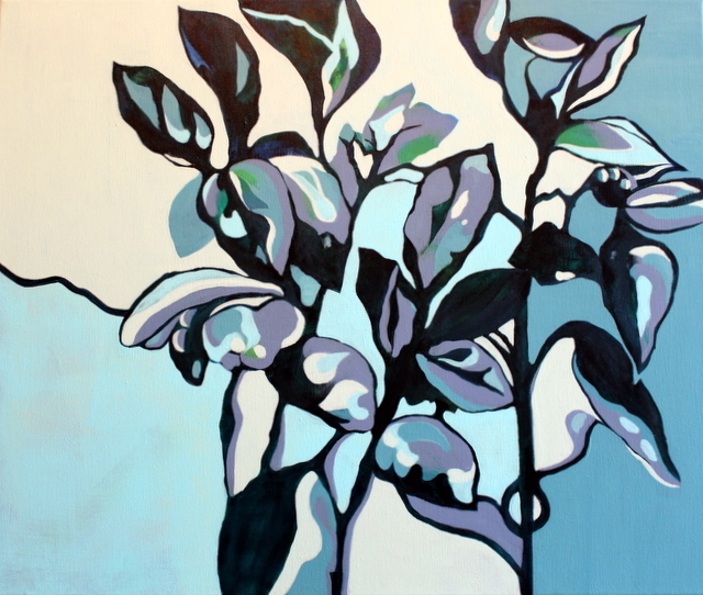 bluish leaves