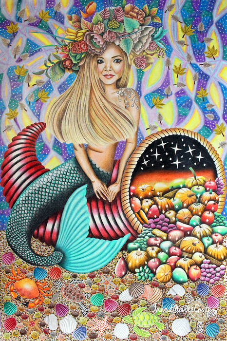 Rocker Mermaid And The Enchanted Cornucopia